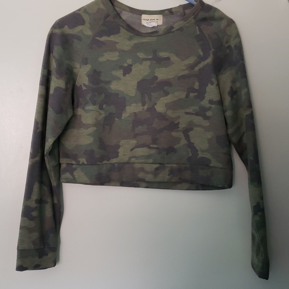 Crop sweater shirt